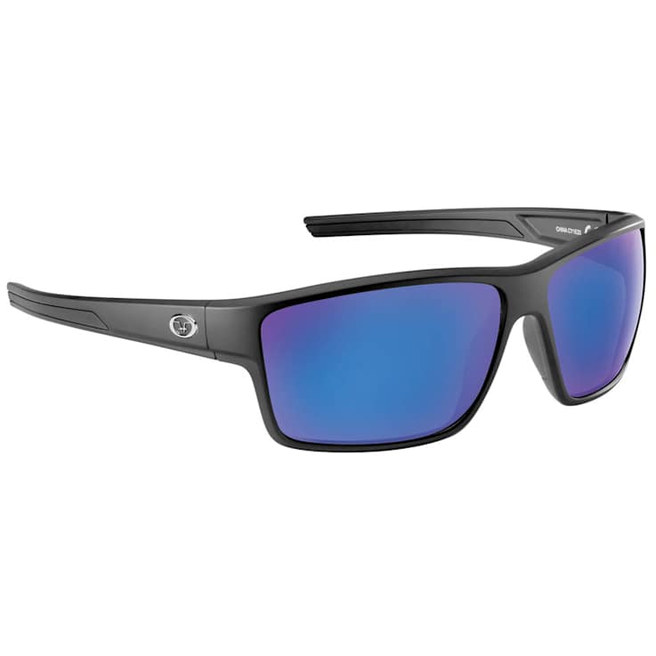 Flying Fisherman Mojarra Polarized Sunglasses Matte Black Frame/Smoke
Blue Mirror Lens