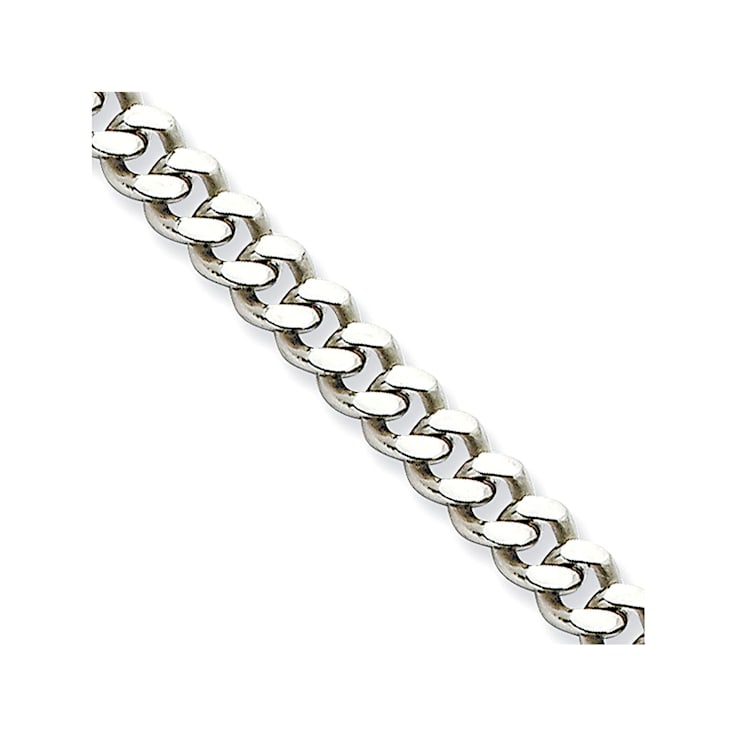 Stainless Steel 4mm Curb Link 18 inch Chain Necklace