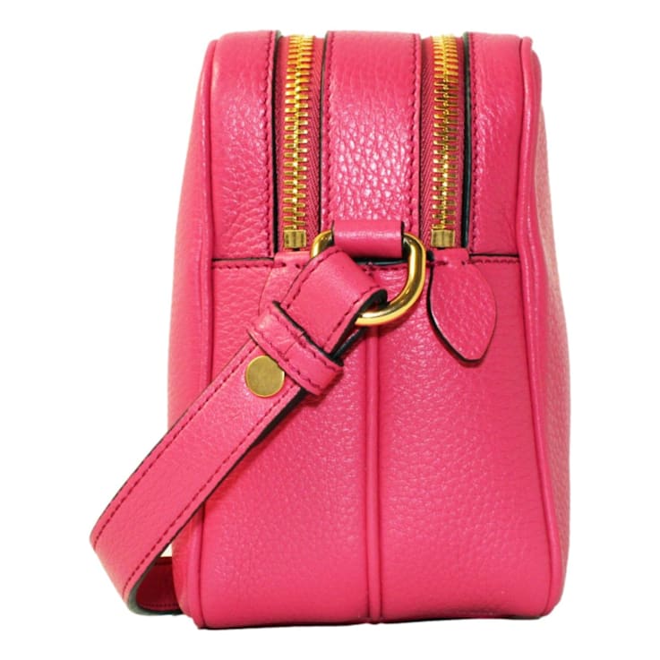 Prada Peonia Pink Vitello Phenix Leather Double Zip