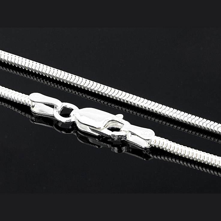 Snake Chain Necklace Set Of 2 In Sterling Silver 18 And 20 Inch