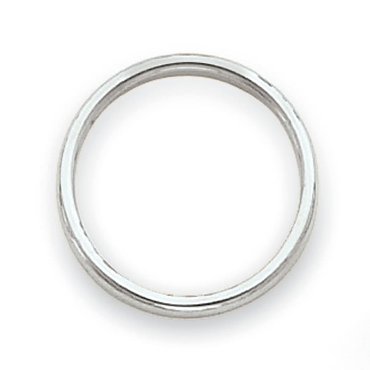 14K White Gold Polished 2mm Band