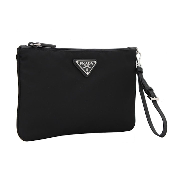 クラッチバッグ PRADA BLACK POUCH IN RE-NYLON WITH LOGO 楽天市場】【全品10%OFFクーポン】 プラダ クラッチバッグ