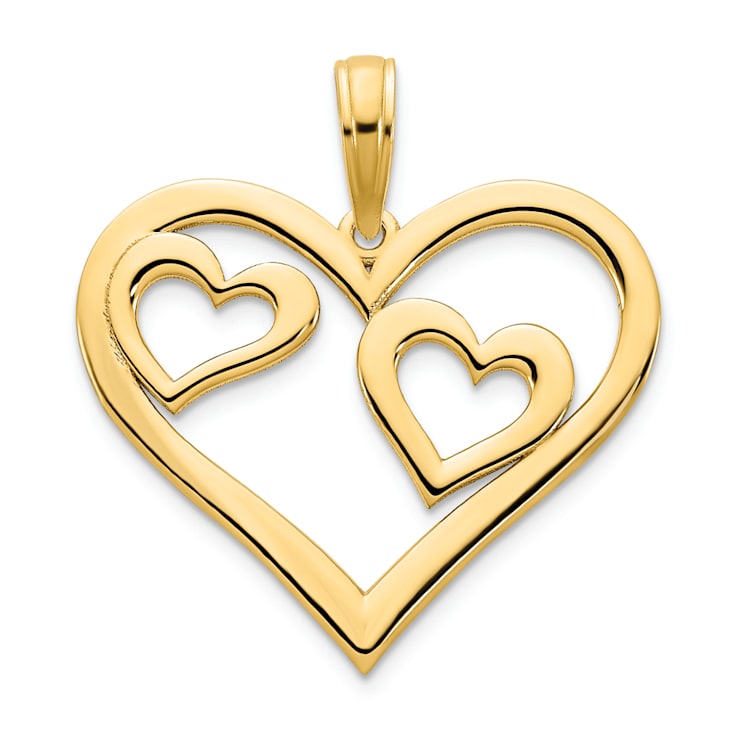 Amazon.com: AFFY Round Shape White Cubic Zirconia Dolphin Love Heart  Pendant Necklace in 14k Rose Gold Over Sterling Silver : Clothing, Shoes &  