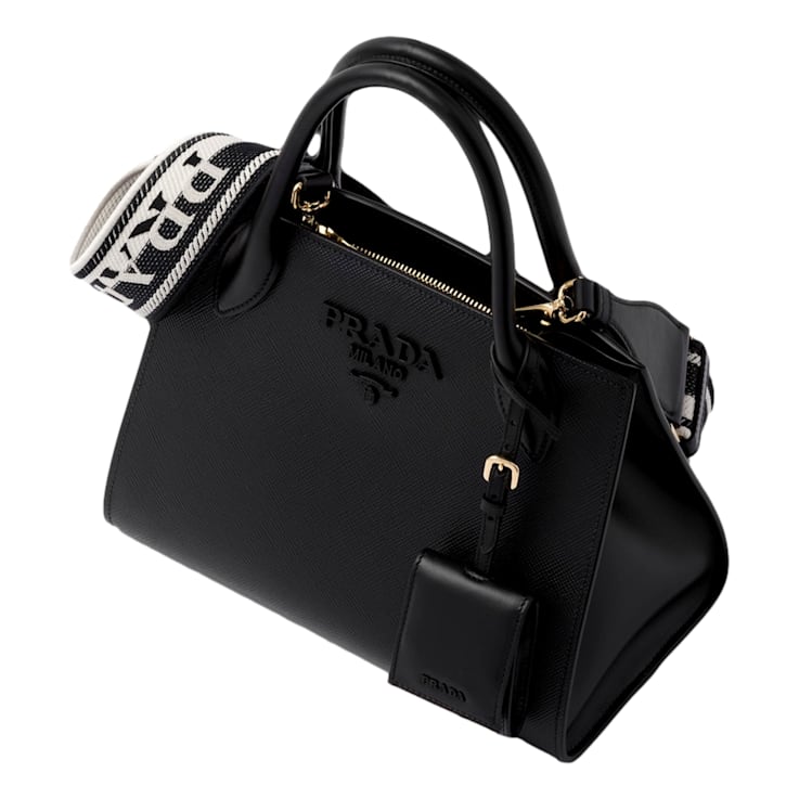 Prada monochrome saffiano leather chain shoulder bag online
