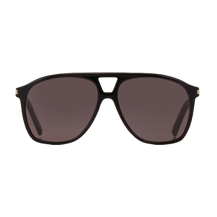 Saint Laurent Black Aviator Frame / Black Lenses Sunglasses