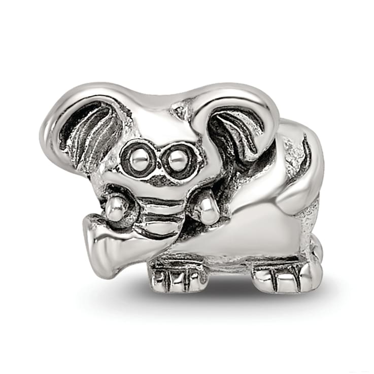 Sterling Silver Elephant Bead