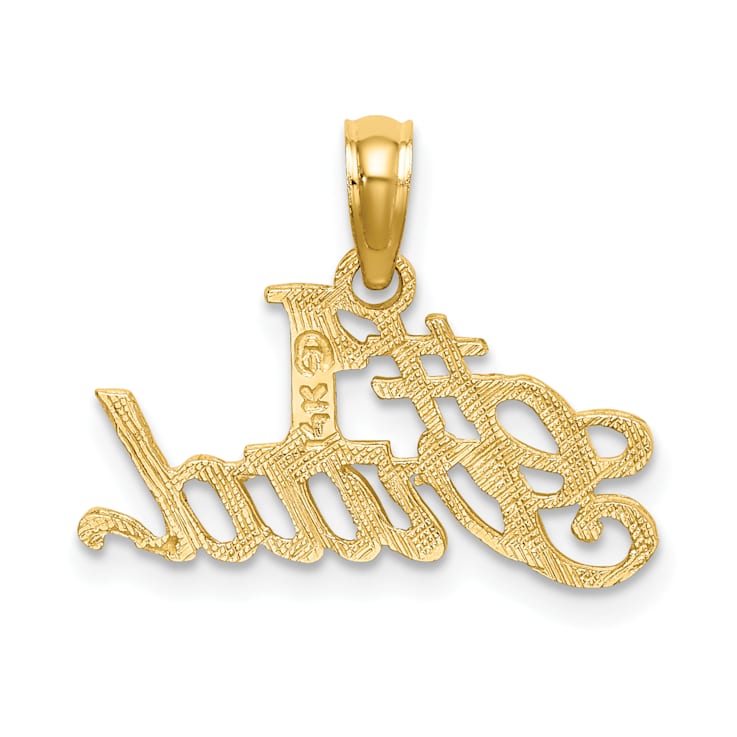14K Yellow Gold #1 GRAD Charm