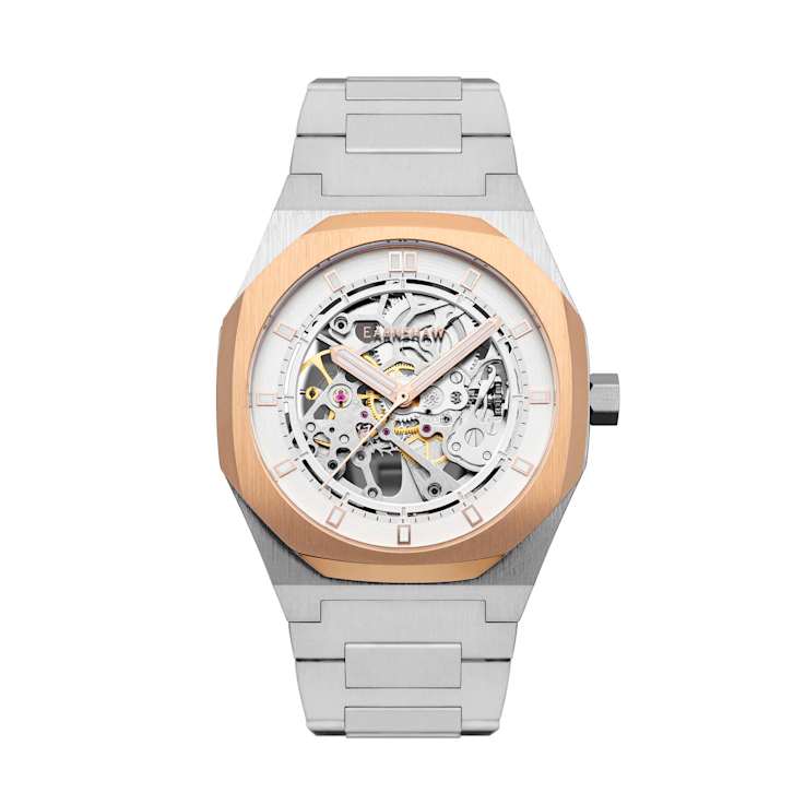 Thomas Earnshaw Discovery Drake Skeleton Silver Dial White Stainless
Steel Band Automatic Watch