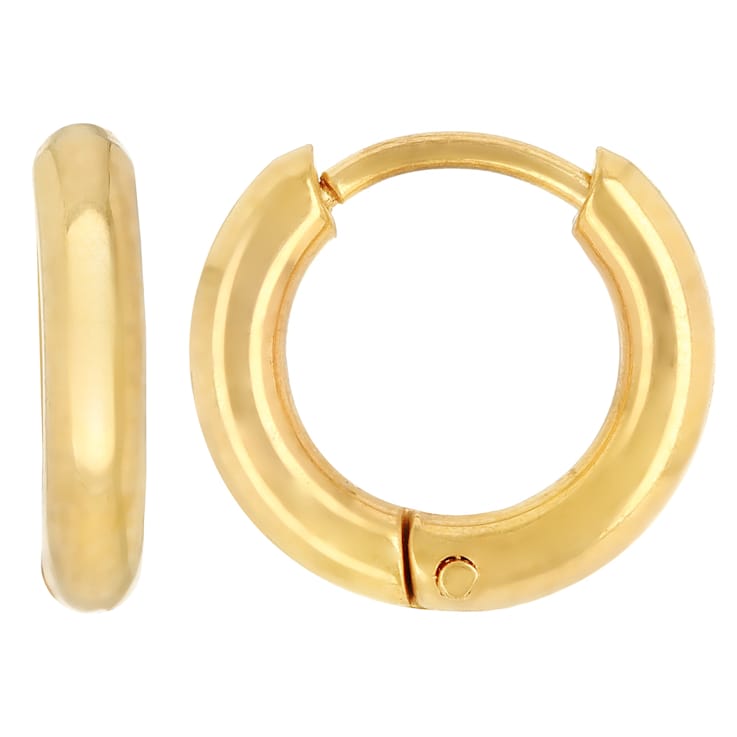 Gold Tone Stud And Hoop Earring Set Of 5