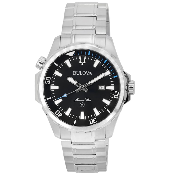 Bulova Men's Marine Star Stainless Steel Bracelet Watch