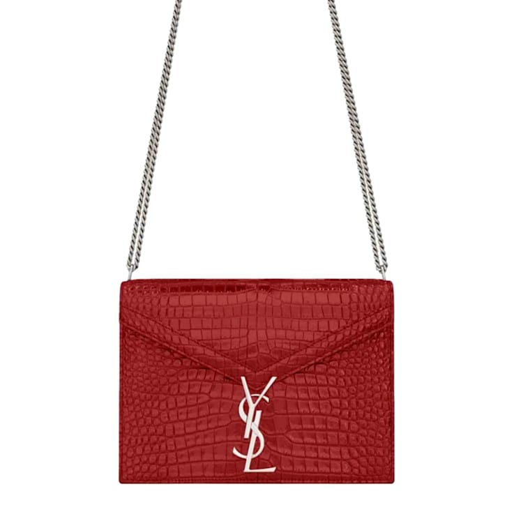 Red chain shoulder bag outlet