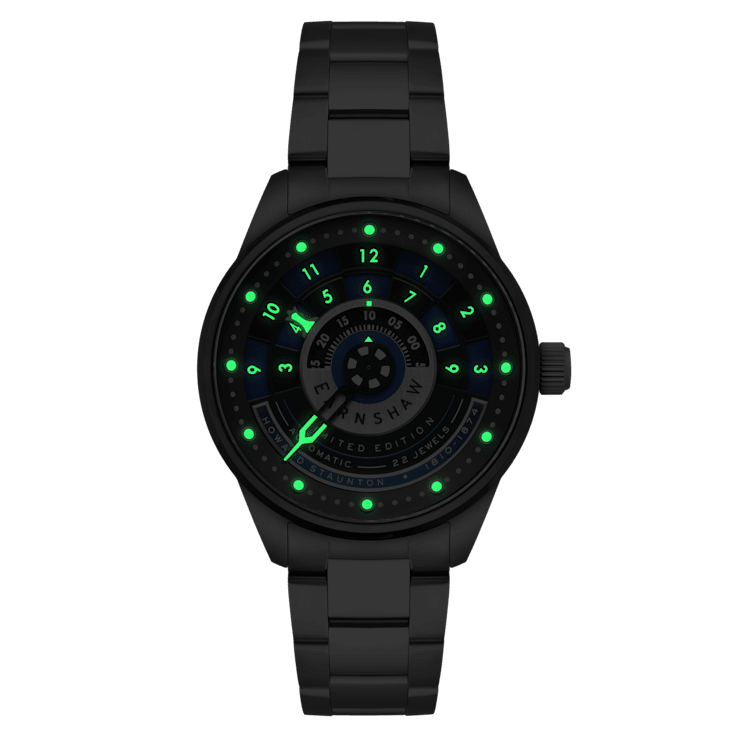 Thomas Earnshaw Staunton Chess Set Automatic Blue Dial Stainless Steel
Band Limited Edition Watch