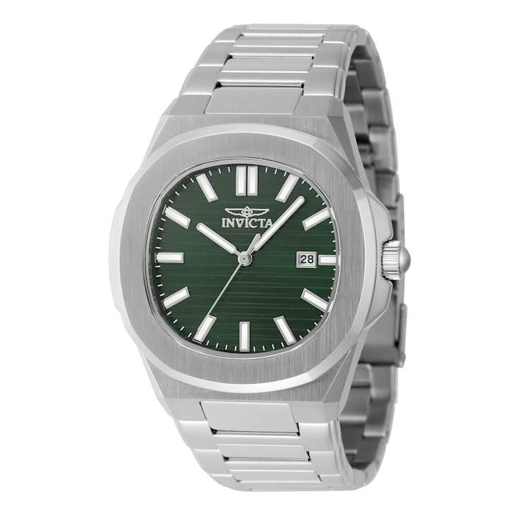 Invicta Speedway 41mm Green Dial Stainless Steel Band Quartz Watch