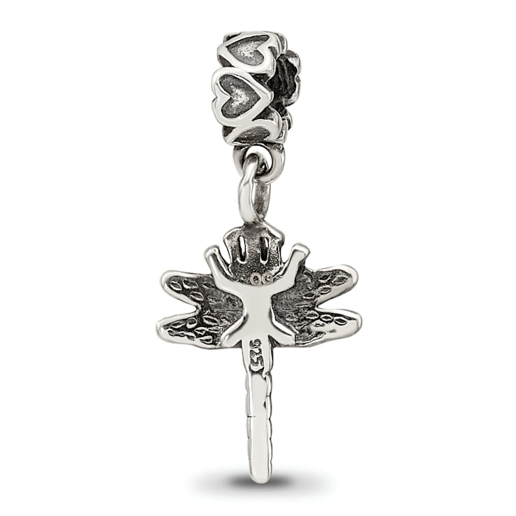 Sterling Silver Dragonfly Dangle Bead