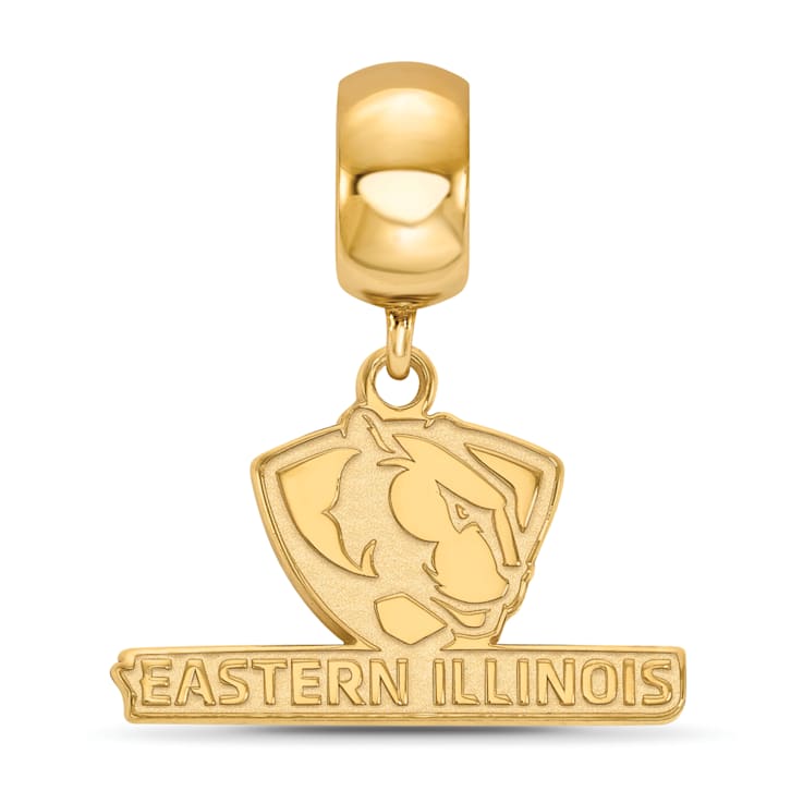 14K Yellow Gold Over Sterling Silver LogoArt Eastern Illinois University
Small Dangle Bead