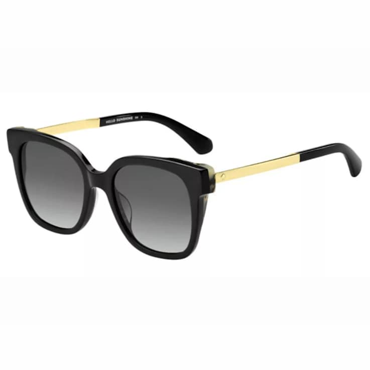 Kate Spade Caelyn Black Square Frame / Gray Gradient Lenses Sunglasses
