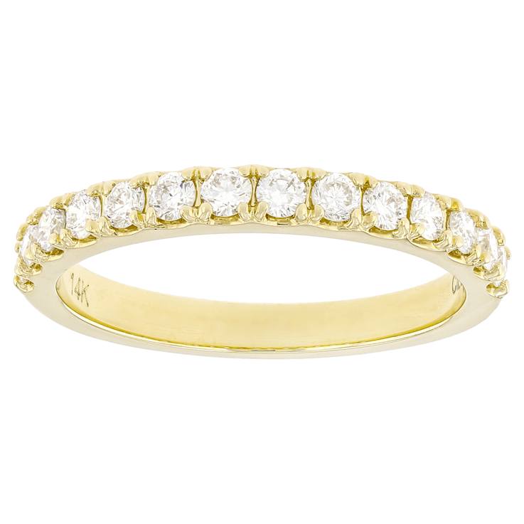 Lab-Grown Diamond Band Ring In 14K Yellow Gold 0.50ctw