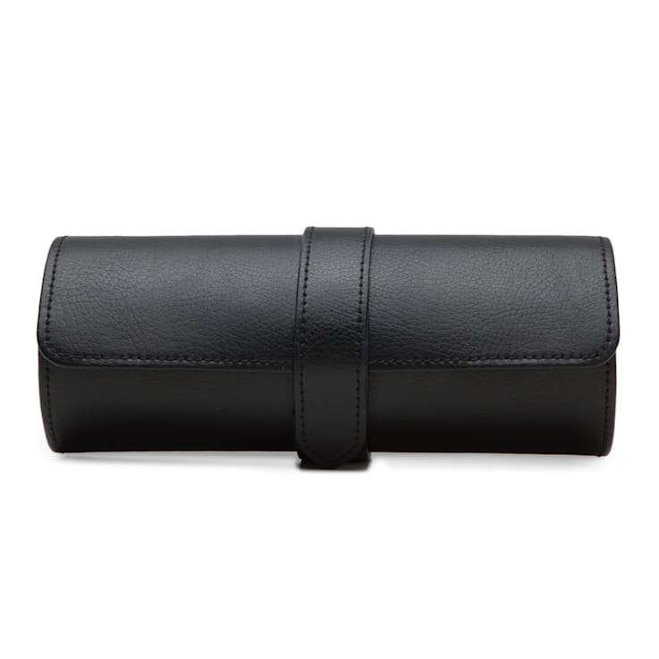 Blake Triple Watch Roll - Black Pebble