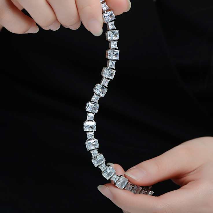 Prong-Set CZ Tennis Bracelet In Sterling Silver 2.25ctw