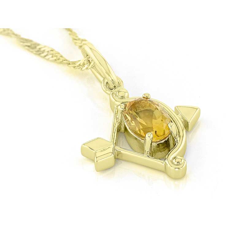 CitrIne Sagittarius Birthstone Pendant