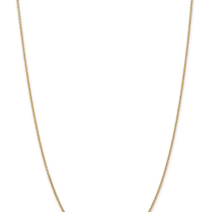14k Yellow Gold 1.6mm Solid Round Open Link Cable 30 Inch Chain