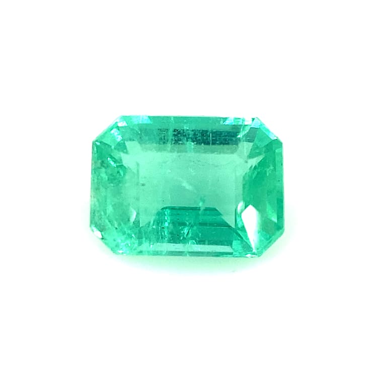 Ethiopian Emerald 8x6mm Emerald Cut  1.25ct