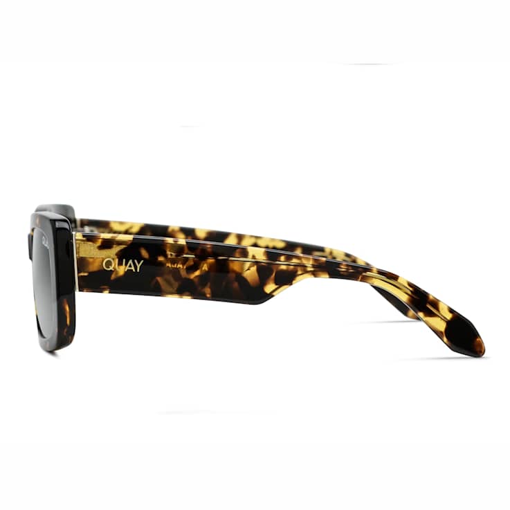 Quay Yada Yada Tortoise Rectangular Frame / Smoke Lenses Sunglasses