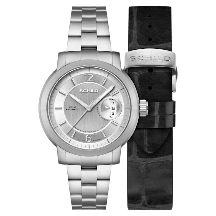 Schild Heinrich Minimal Swiss Silver Dial White Stainless Steel Band
Automatic Limited Edition Watch