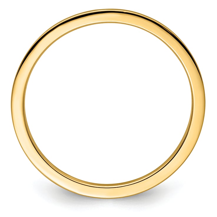 10K Yellow Gold 1.2mm Flat Stackable Expressions Band
