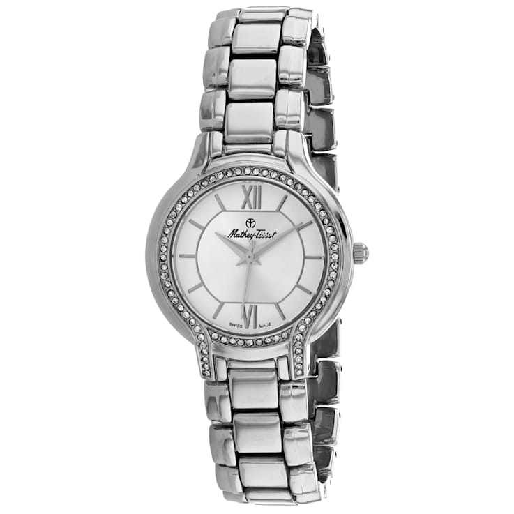 Mathey Tissot Women's Classic White Dial, Stainless Steel Watch