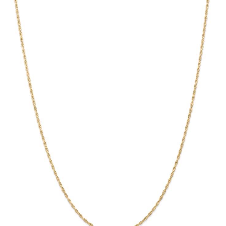 14k Yellow Gold 1.55mm Solid Cable 24 Inch Chain