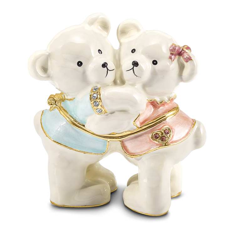 TEDDY and TOOTSIE Bears Trinket Box