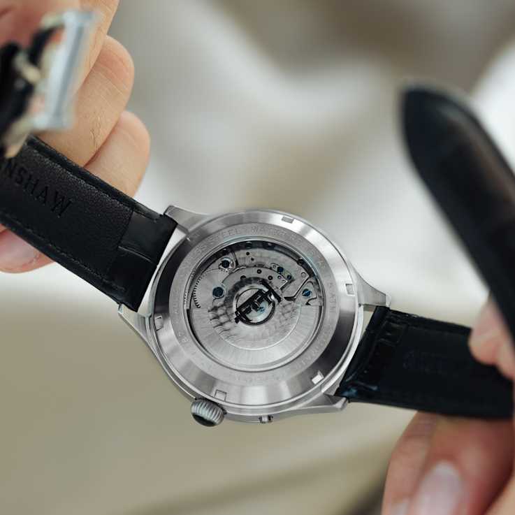 Thomas Earnshaw Baron Grand Date Calendar Open Heart Automatic