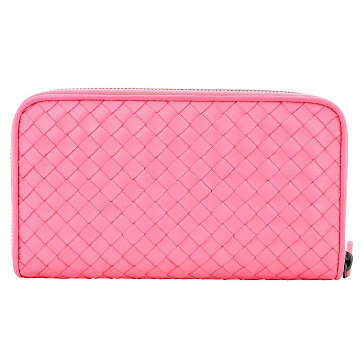 【Bottega Veneta】 ピンク スモール ジップウォレット Bottega Veneta Small Bifold Zip Wallet | Neiman Marcus