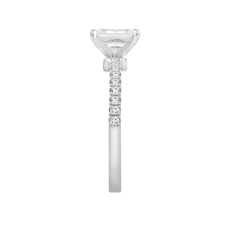White Cubic Zirconia Platinum Over Sterling Silver Ring 1.27ctw