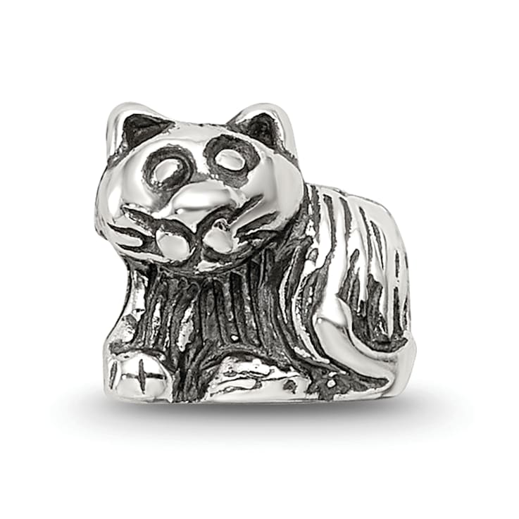 Sterling Silver Kitten Bead