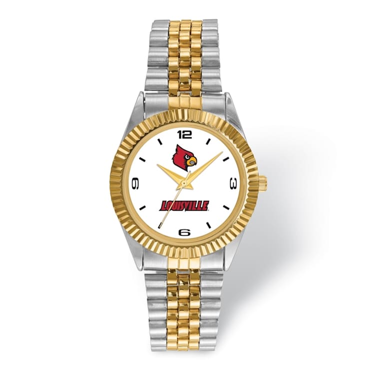 LogoArt University of Louisville Pro Two-tone Gents Watch