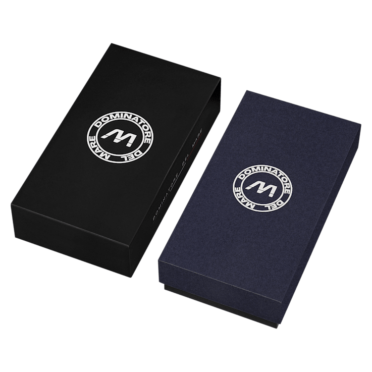 Dominatore Del Mare Aqua Sicura Gray Dial White Bezel Black Stainless
Steel Band Japan Quartz Watch