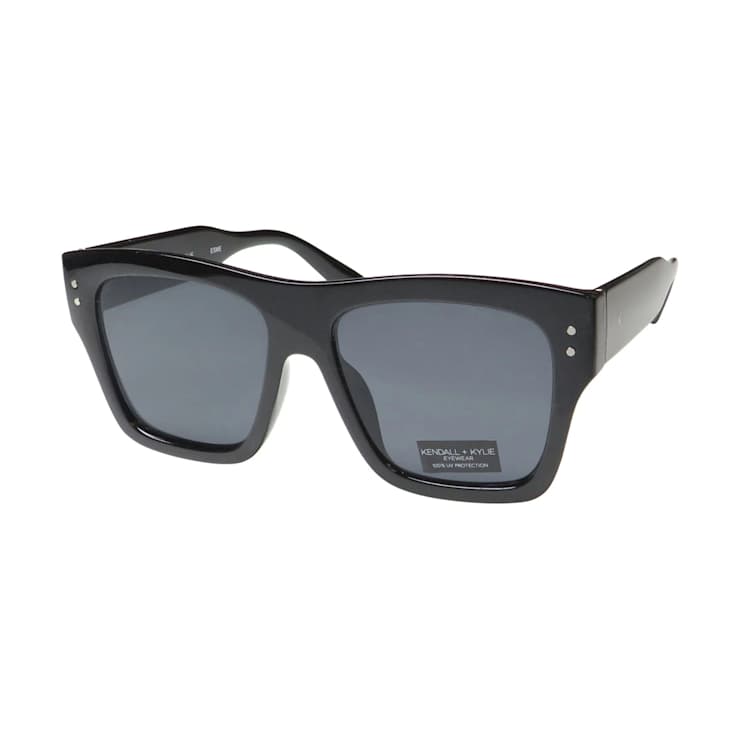 Kendall + Kylie Square Black Frame/Gray Lens Sunglasses