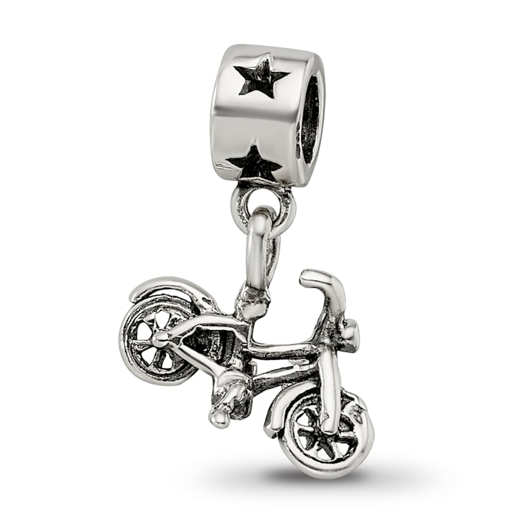 Sterling Silver Bicycle Dangle Bead