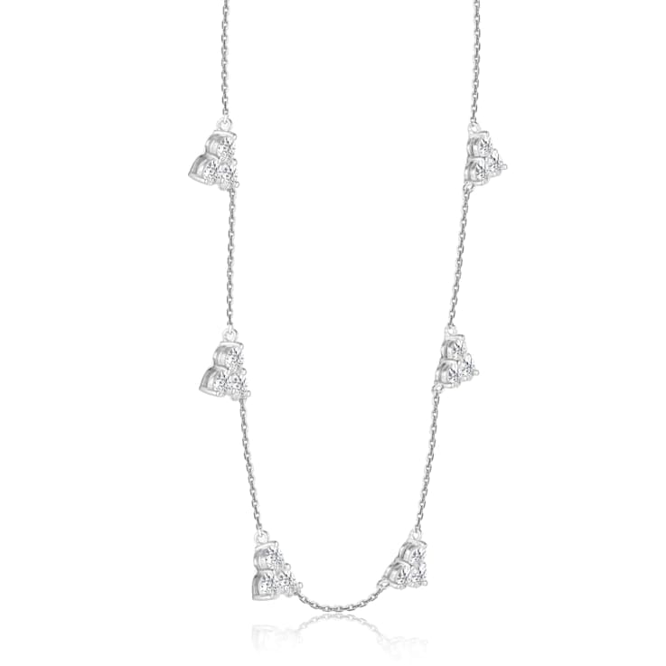 Moissanite Sterling Silver Necklace