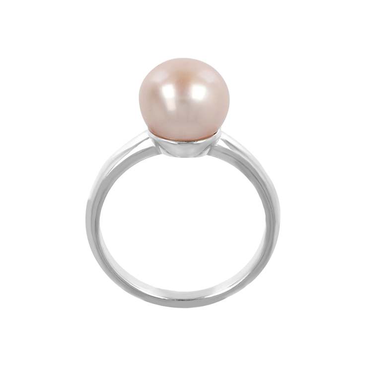 Blush Pearl Ring In 14K Gold Over Sterling Silver
