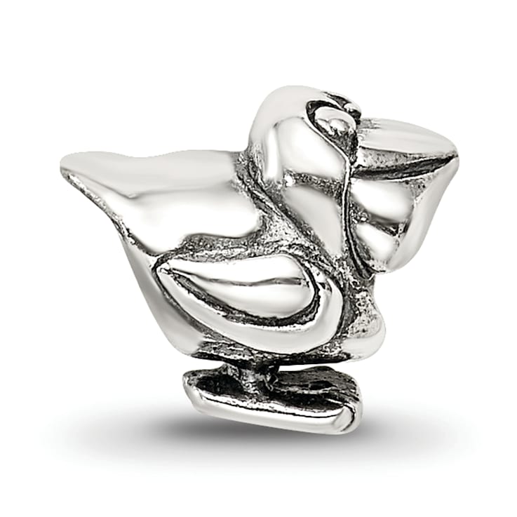 Sterling Silver Pelican Bead