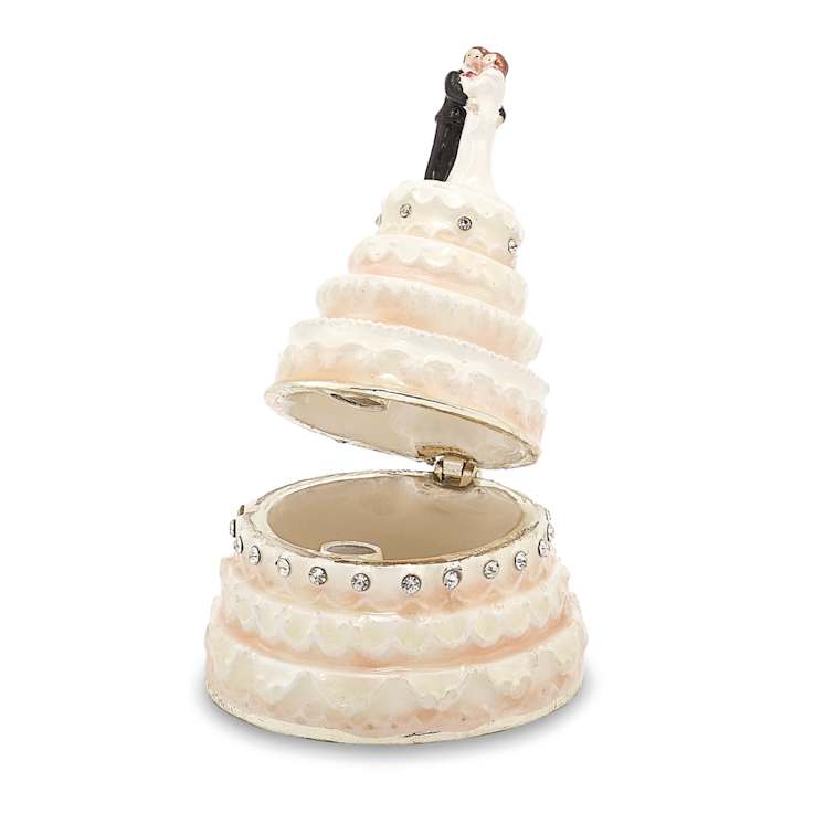 I DO Wedding Cake Trinket Box