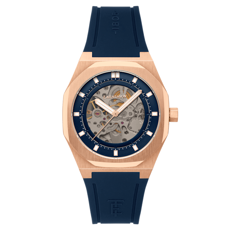 Thomas Earnshaw Discovery Drake Skeleton Blue Dial Blue Stainless Steel
Band Automatic Watch