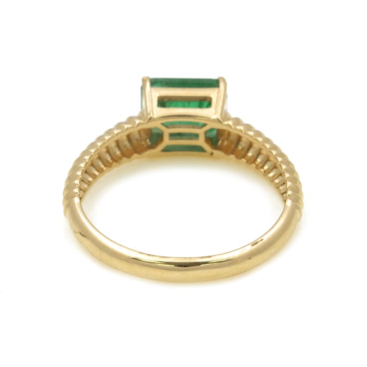 1.43 Ctw Emerald Ring in 14K YG