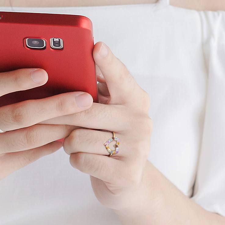 Multi Gem 10K Yellow Gold Ring 0.77ctw