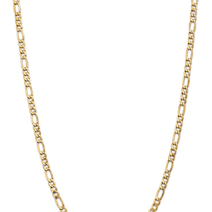 14k Yellow Gold 5.75mm Figaro Link 16 Inch Chain