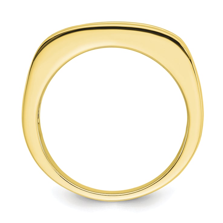 10K Yellow Gold Lab Grown Diamond SI1/SI2, G H I, 5-Stone Men's Channel Band