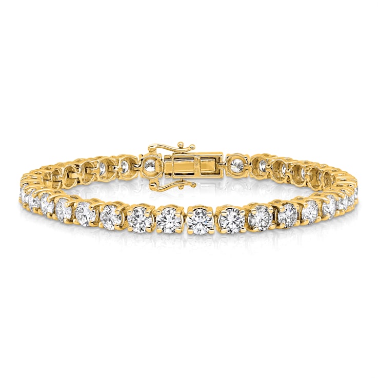 14K Yellow Gold VS/SI GH, Lab Grown Diamond Tennis Bracelet